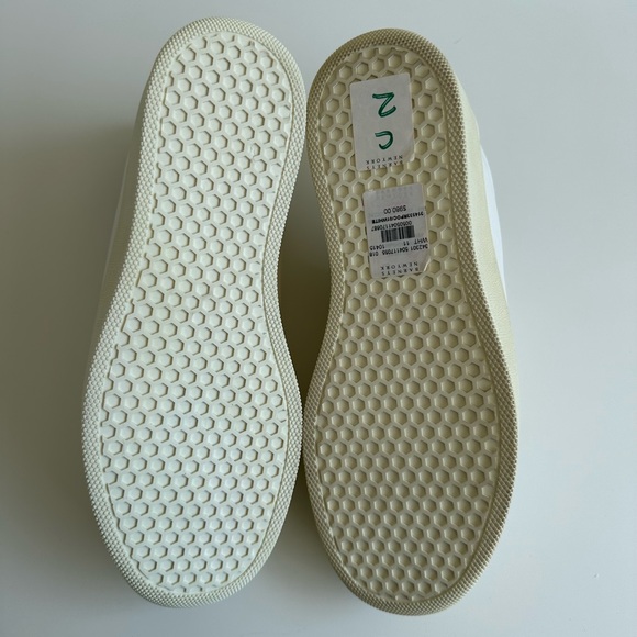 Celine Pull On Sneakers White Leather Shoes size 41 NEW with box - Picture 8 of 12